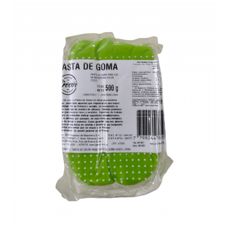 PASTA DE GOMA VERDE 500GR