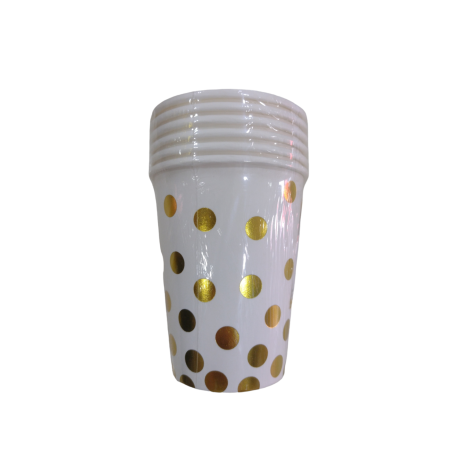 VASO LUNAR DORADO X6