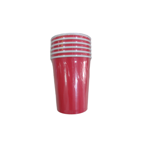 VASO ROJO X6