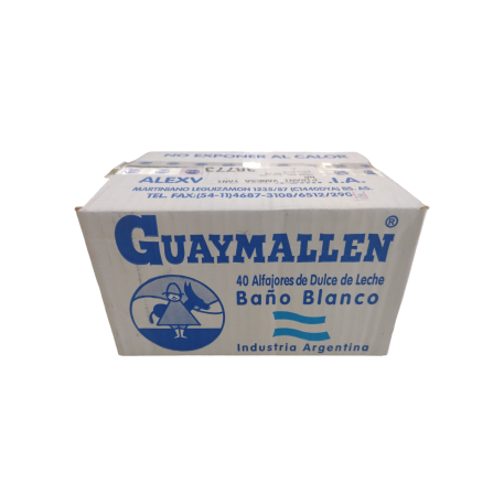 ALFAJOR GUAYMALLEN BLANCO X40