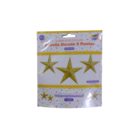 COLGANTE ESTRELLA DORADA