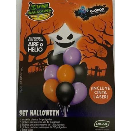 SET GLOBOS HALLOWEEN ESTRELLA